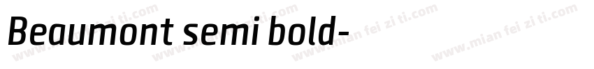 Beaumont semi bold字体转换